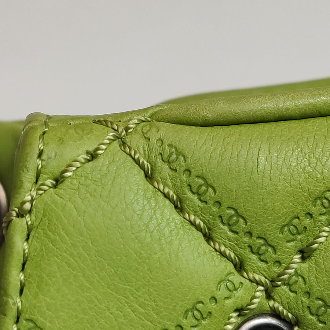Chanel Coco Sporran Tassel Flap Bag In Green