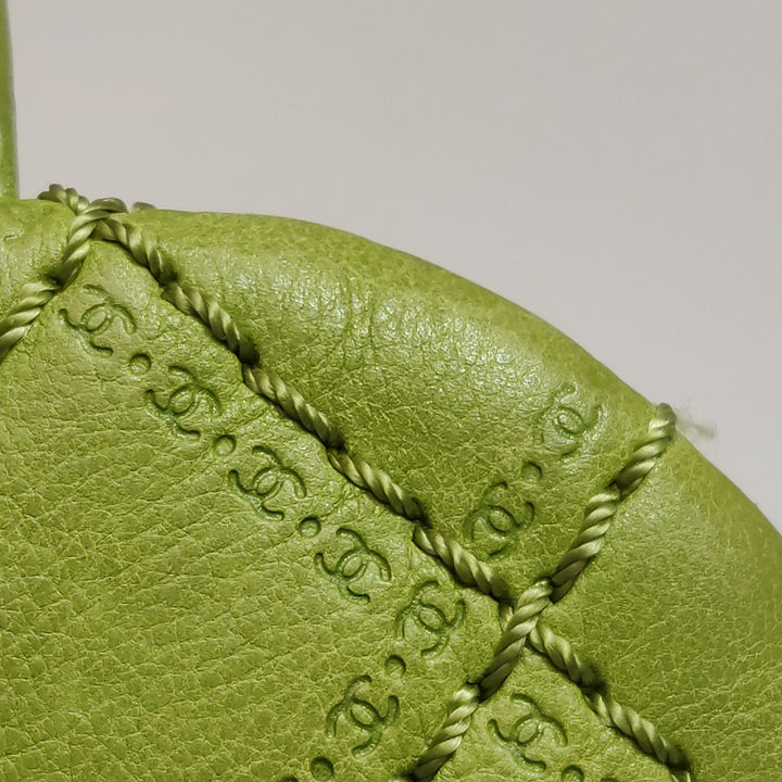 Chanel Coco Sporran Tassel Flap Bag In Green