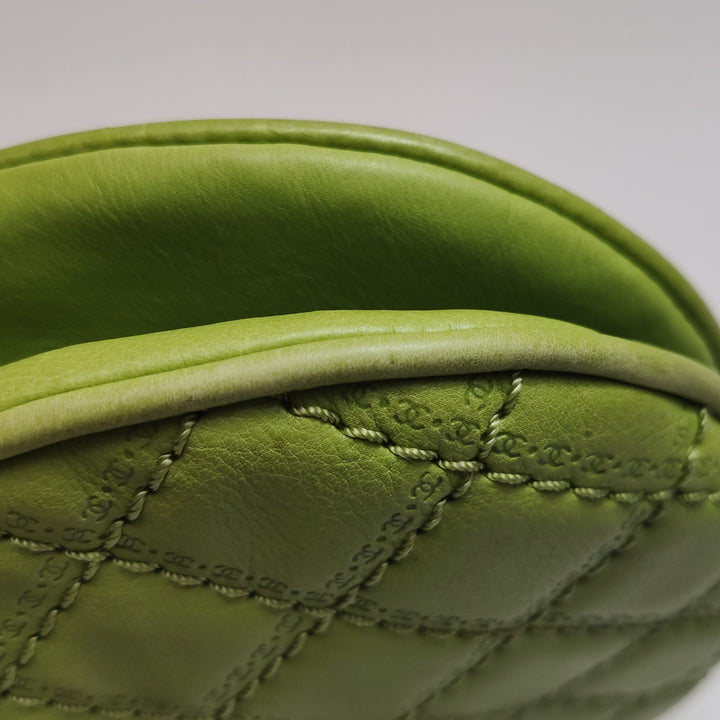 Chanel Coco Sporran Tassel Flap Bag In Green