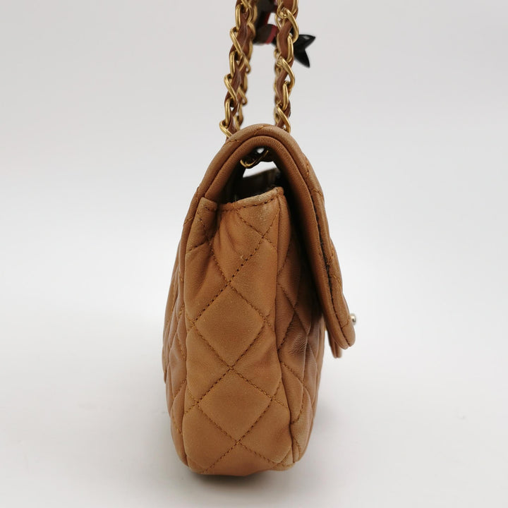 Chanel Medium Flap Bag In Beige Marine Charms