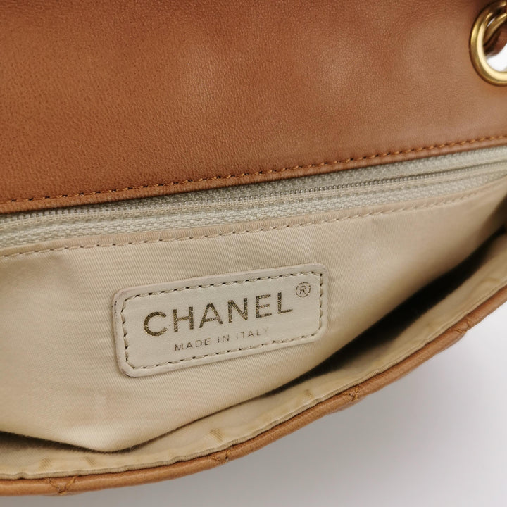 Chanel Medium Flap Bag In Beige Marine Charms