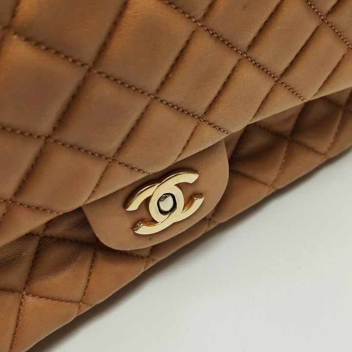 Chanel Medium Flap Bag In Beige Marine Charms