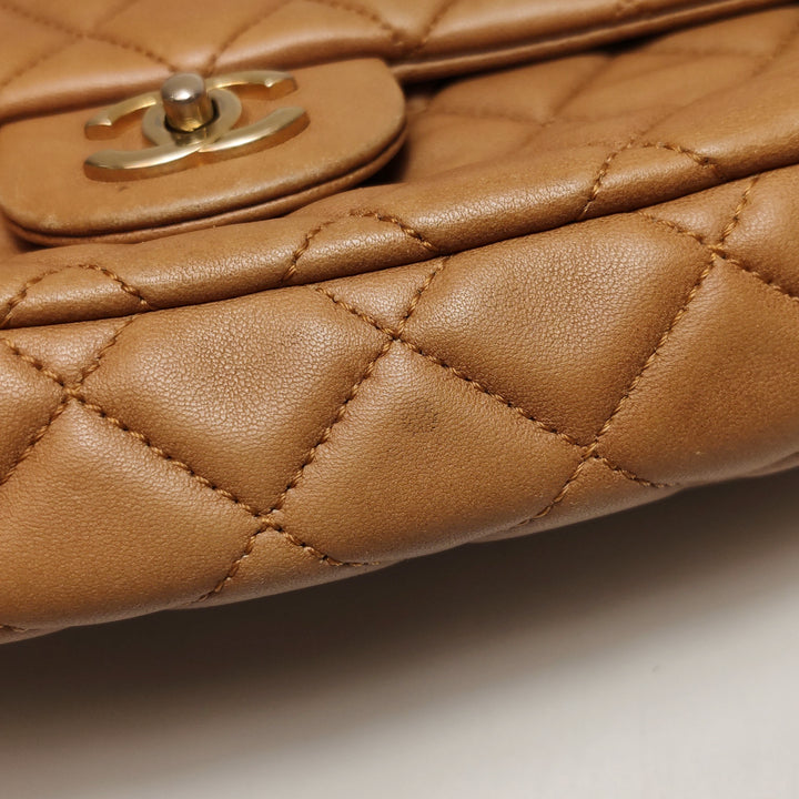 Chanel Medium Flap Bag In Beige Marine Charms