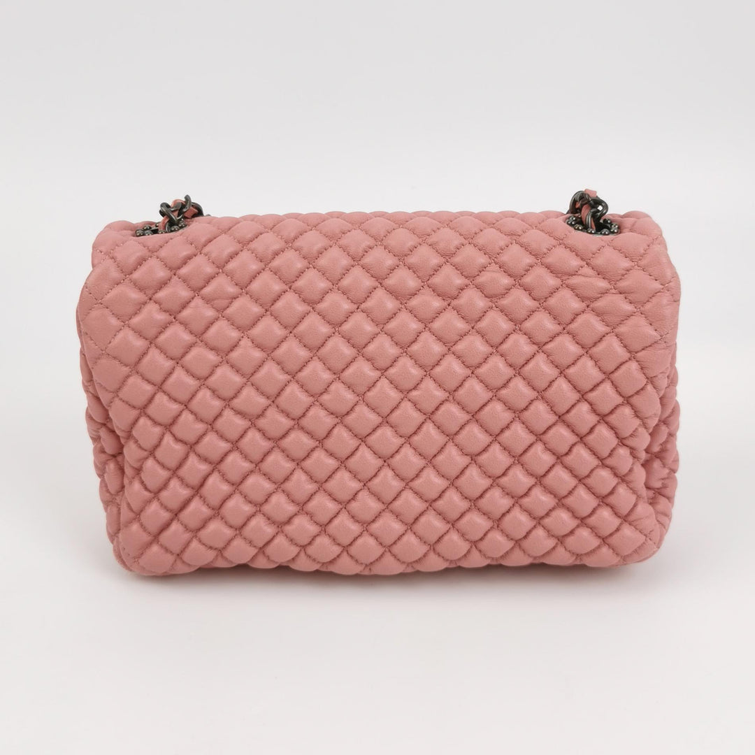 Chanel Micro Quilted CC Flap Bag Medium Calfskin Dusty Pink