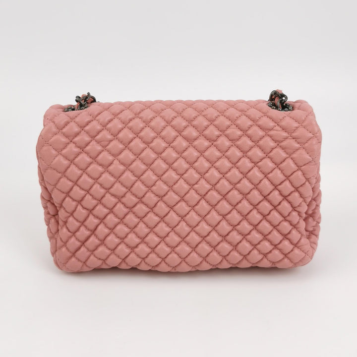 Chanel Micro Quilted CC Flap Bag Medium Calfskin Dusty Pink