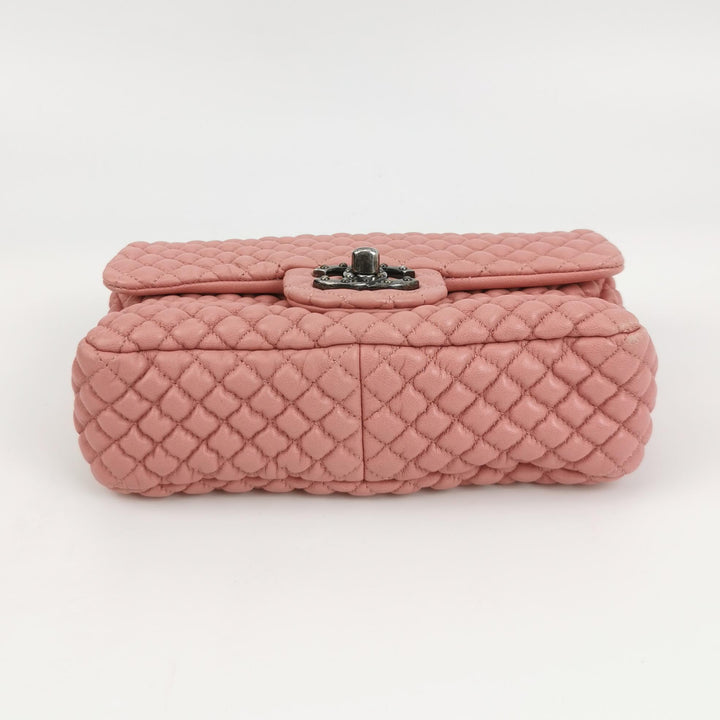 Chanel Micro Quilted CC Flap Bag Medium Calfskin Dusty Pink