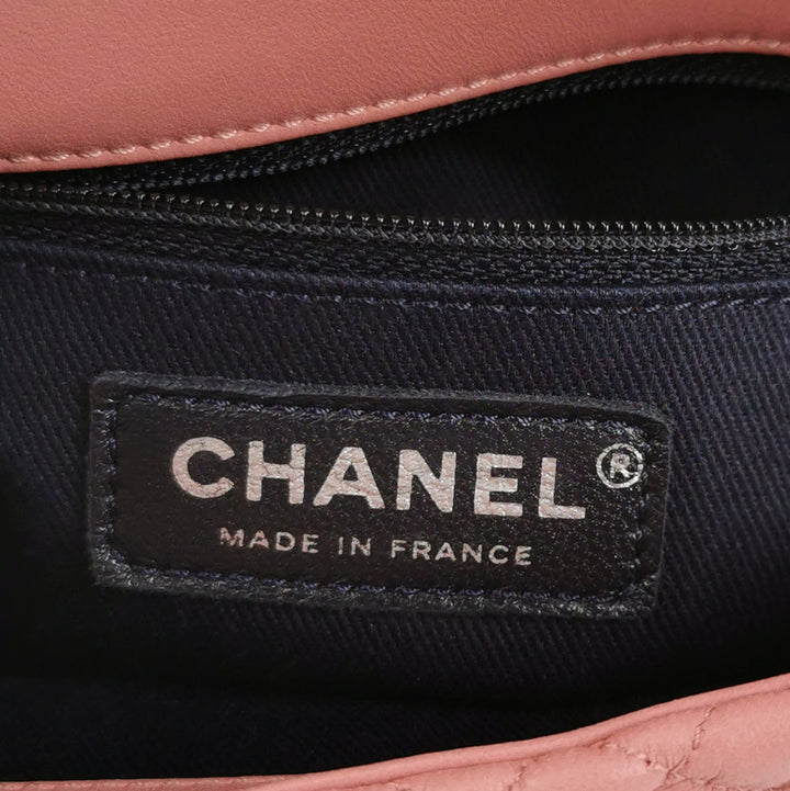 Chanel Micro Quilted CC Flap Bag Medium Calfskin Dusty Pink