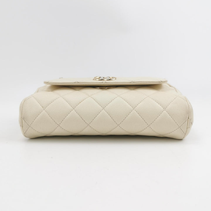 Chanel Camera Bag in Caviar Leather Off-White