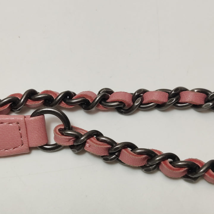 Chanel Micro Quilted CC Flap Bag Medium Calfskin Dusty Pink