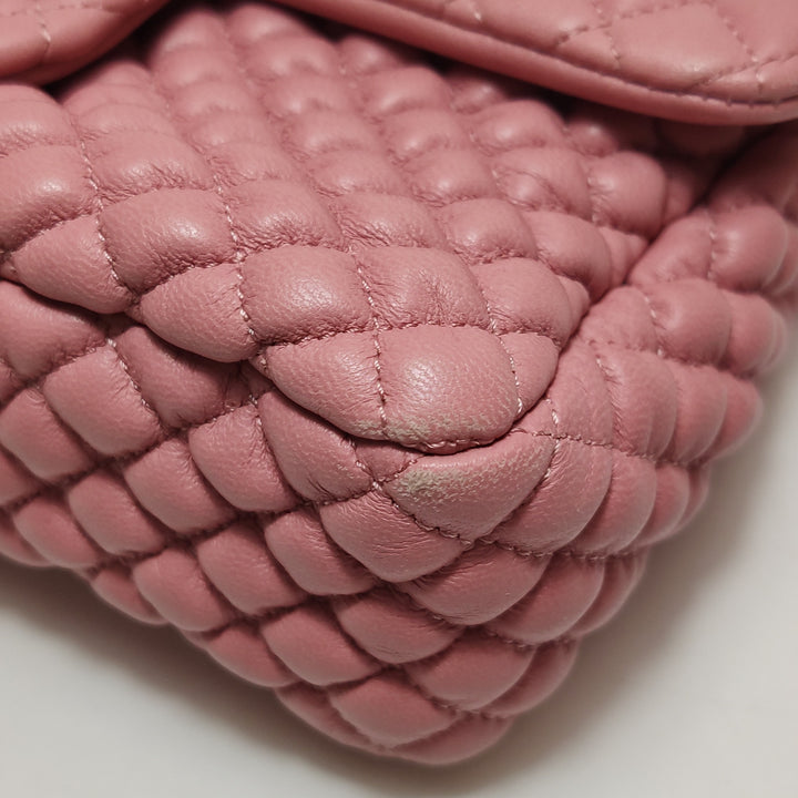 Chanel Micro Quilted CC Flap Bag Medium Calfskin Dusty Pink