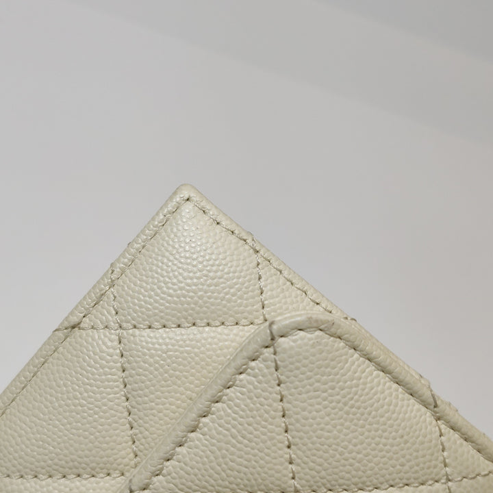 Chanel Camera Bag in Caviar Leather Off-White