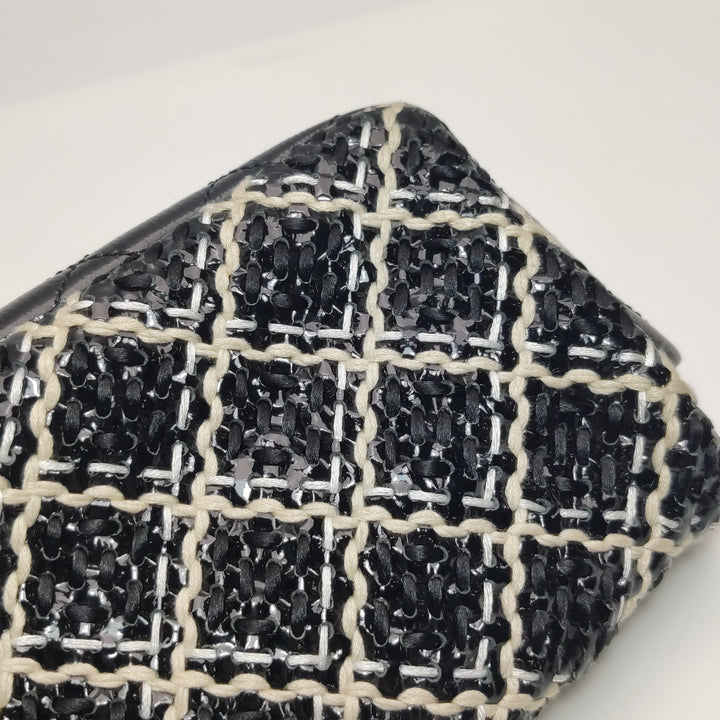 Chanel 2011 CC Full Flap Bag Woven Stitch Patent Medium