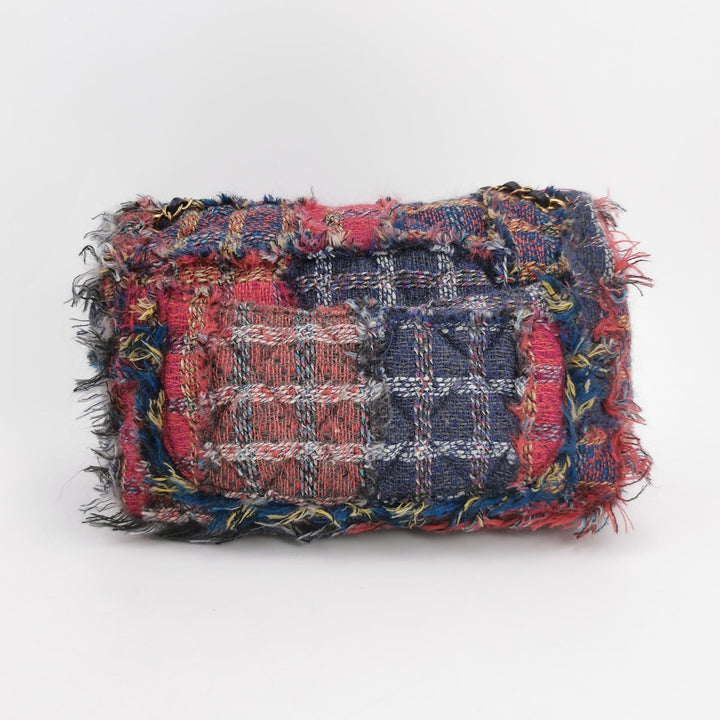 Chanel 2015 Red Tweed Large Flap Red