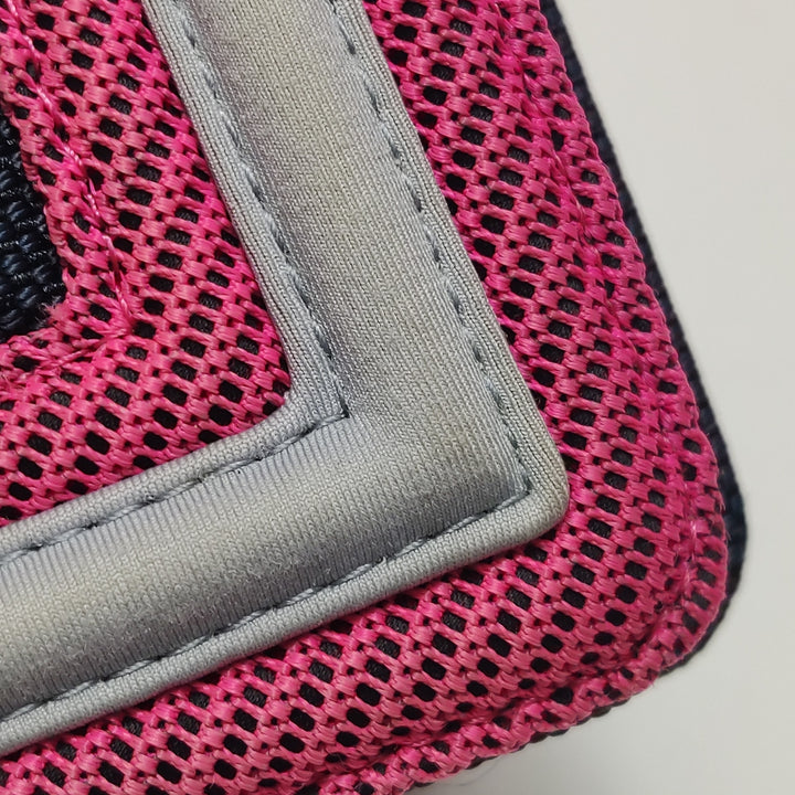 Chanel Medium Quilted Canvas Fluo Boy Flap Bag Dark Navy Fuchsia