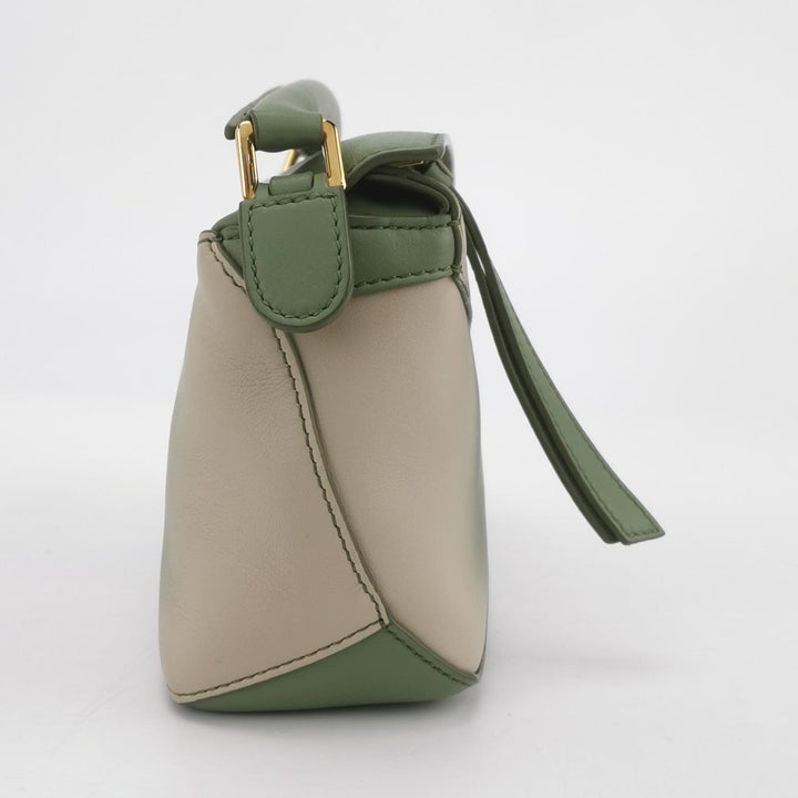 Loewe Mini Puzzle Calfskin Paula's Ibiza Degrade  Bag Rosemary Light Oak