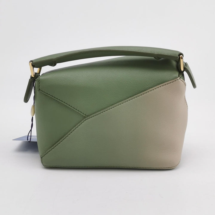 Loewe Mini Puzzle Calfskin Paula's Ibiza Degrade  Bag Rosemary Light Oak