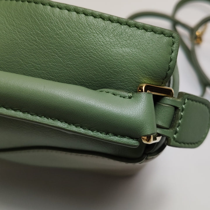 Loewe Mini Puzzle Calfskin Paula's Ibiza Degrade  Bag Rosemary Light Oak