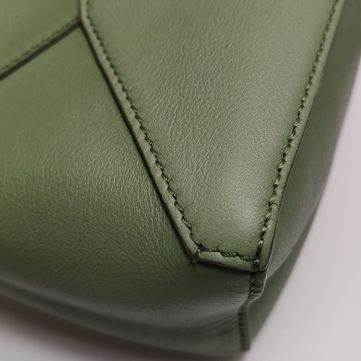 Loewe Mini Puzzle Calfskin Paula's Ibiza Degrade  Bag Rosemary Light Oak