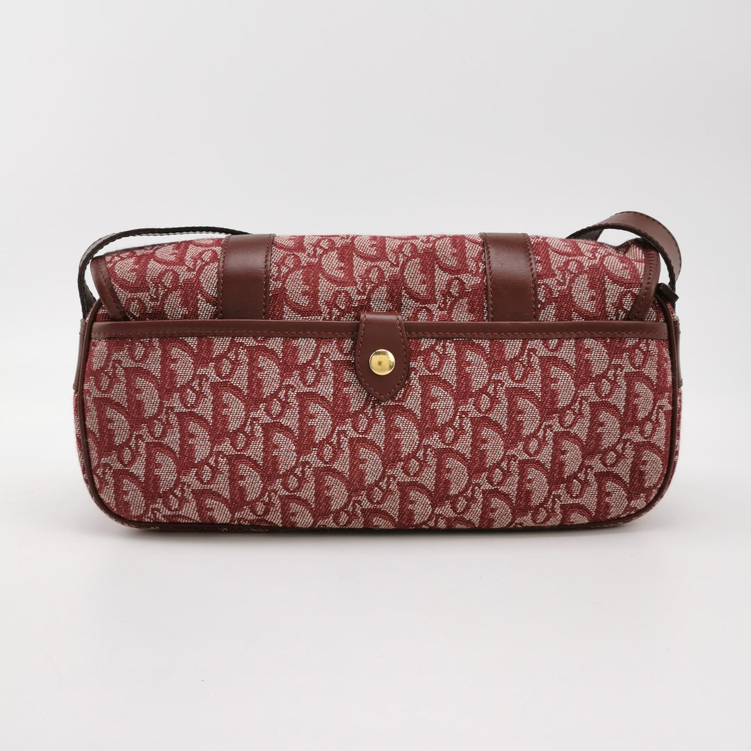 Dior Vintage Monogram Messenger Bordeaux