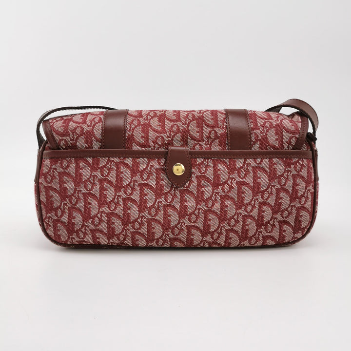 Dior Vintage Monogram Messenger Bordeaux