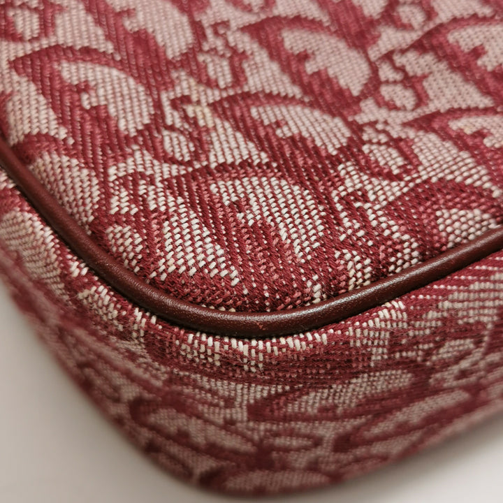Dior Vintage Monogram Messenger Bordeaux