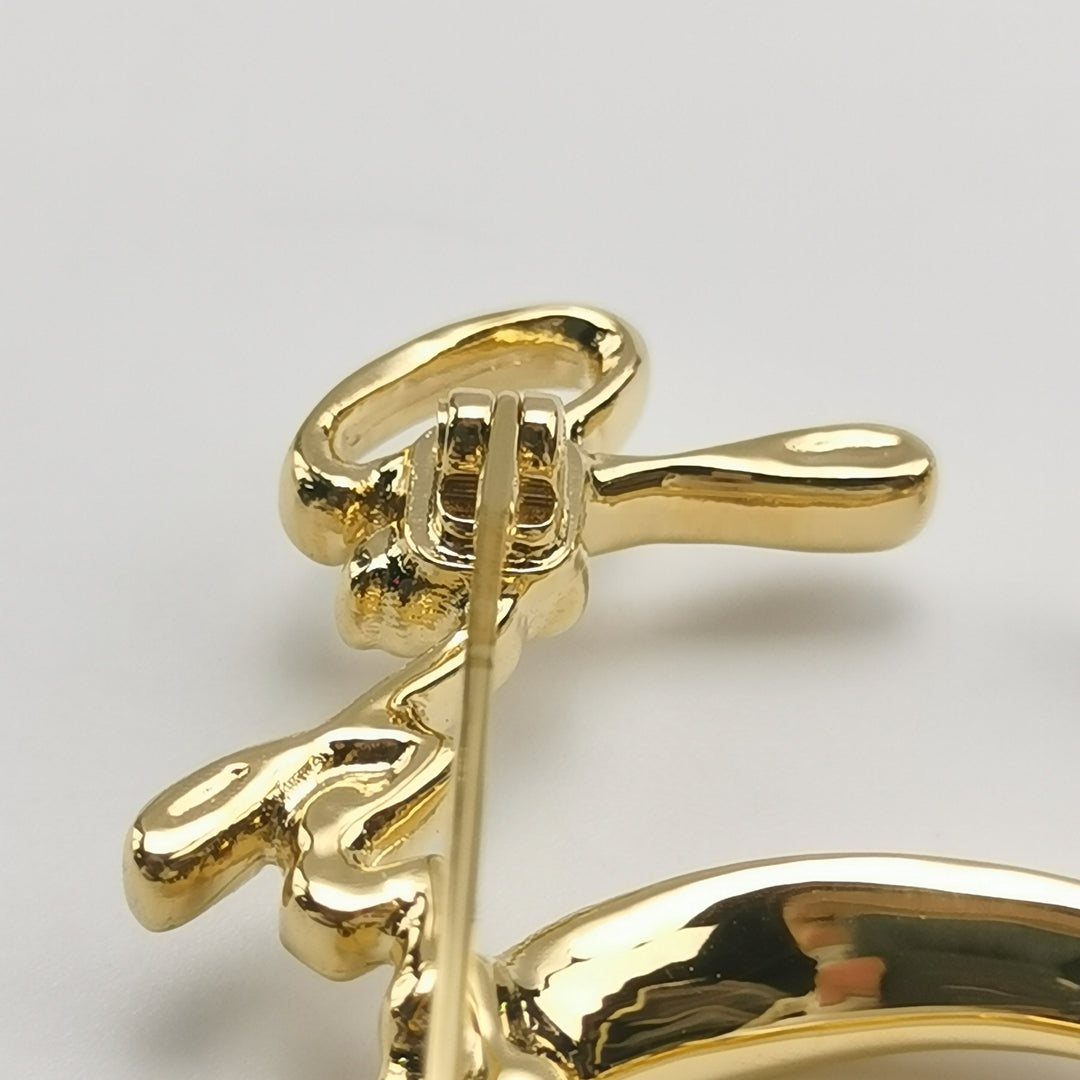 Chanel CC Logo Letter Brooches