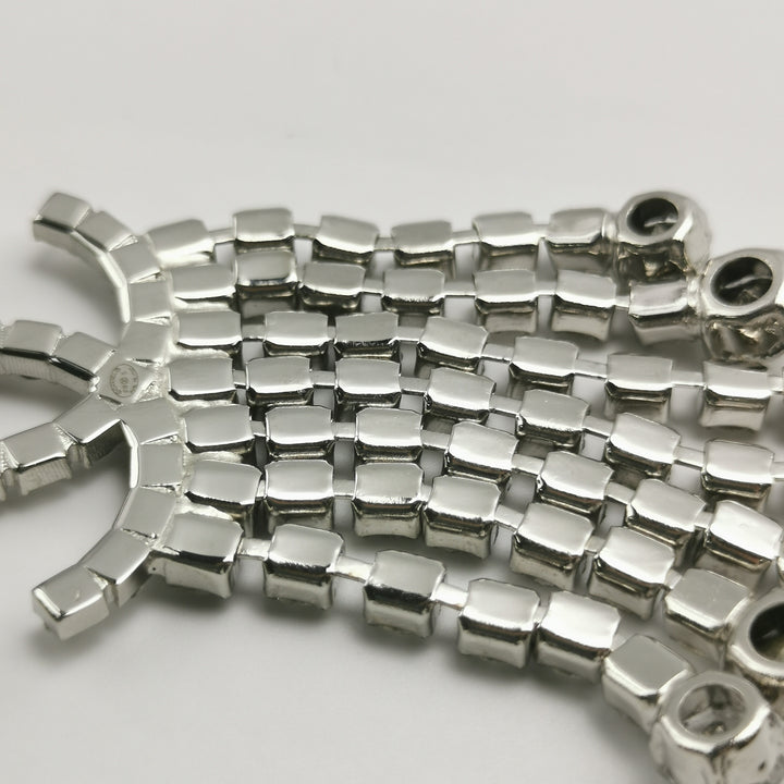 Chanel Crystal Fringe CC Brooch