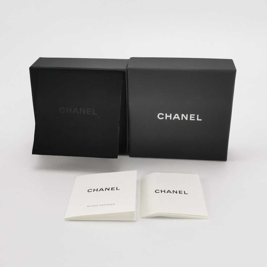 Chanel Wheat Sheaf CC Logo Gold Brooch