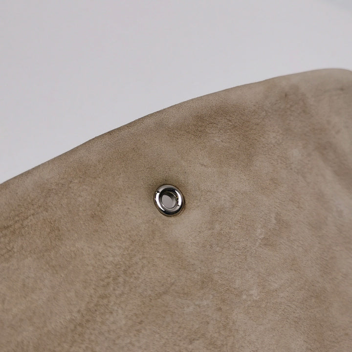 Chanel 2013 Double Stitch Hampton Flap Bag Beige