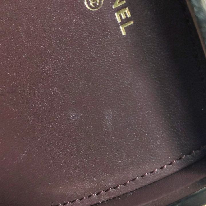 Chanel 2021 Makeup Box Mirror Clutch Black Quilted Lambskin