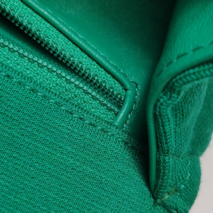 Chanel 2023 Metiers D'Arts Quilted Wool Jersey Roll Clutch