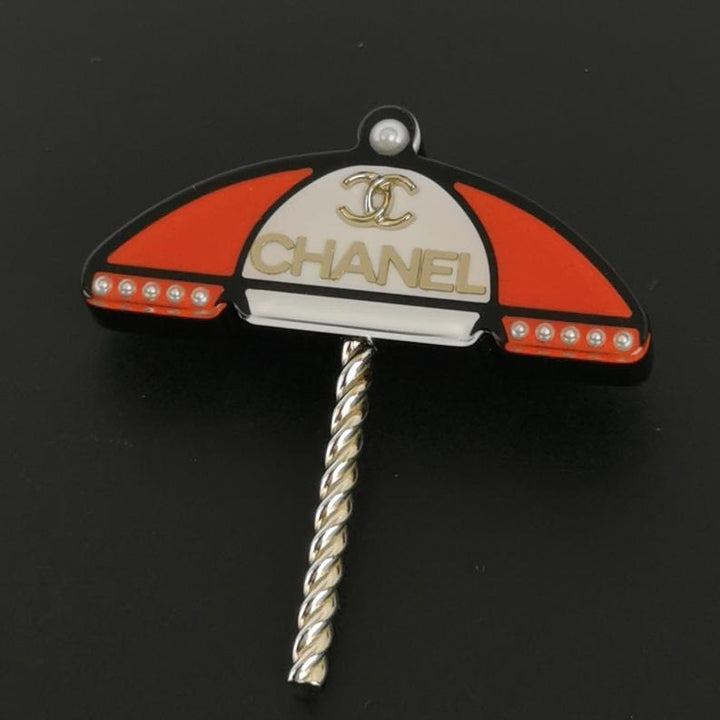 Chanel CC Umbrella Brooch