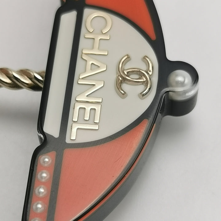 Chanel CC Umbrella Brooch