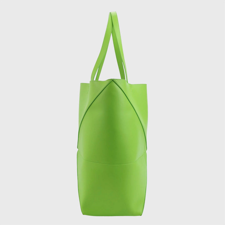 Loewe Green Puzzle Shopper Tote Bag Large
