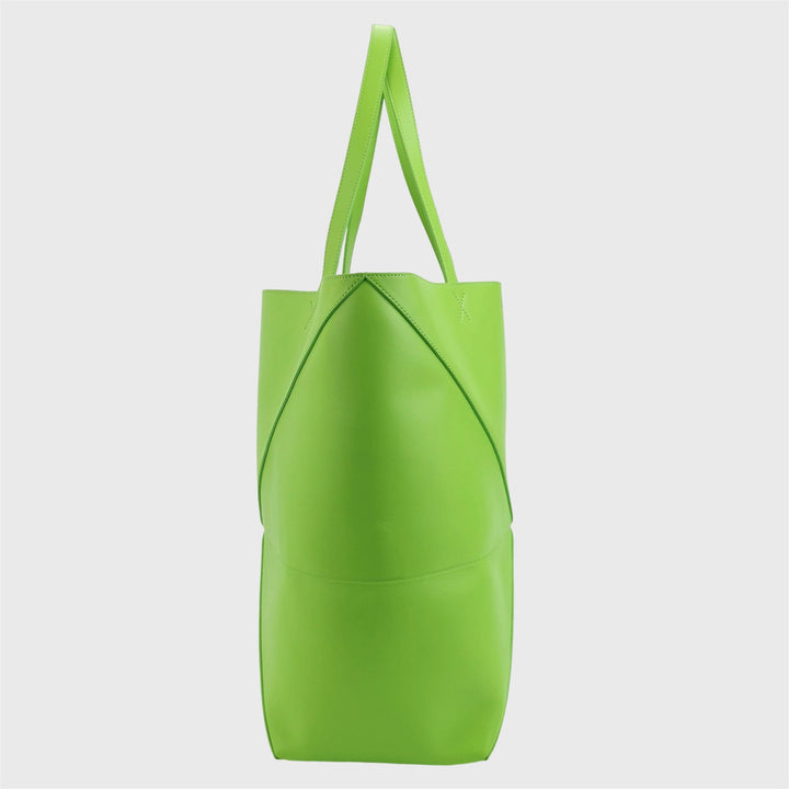 Loewe Green Puzzle Shopper Tote Bag Large
