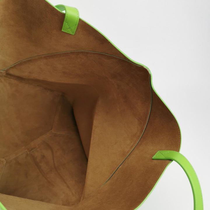 Loewe Green Puzzle Shopper Tote Bag Large