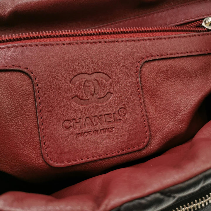 Chanel 2010 Coco Cocoon Quilted Lambskin Backpack In Black