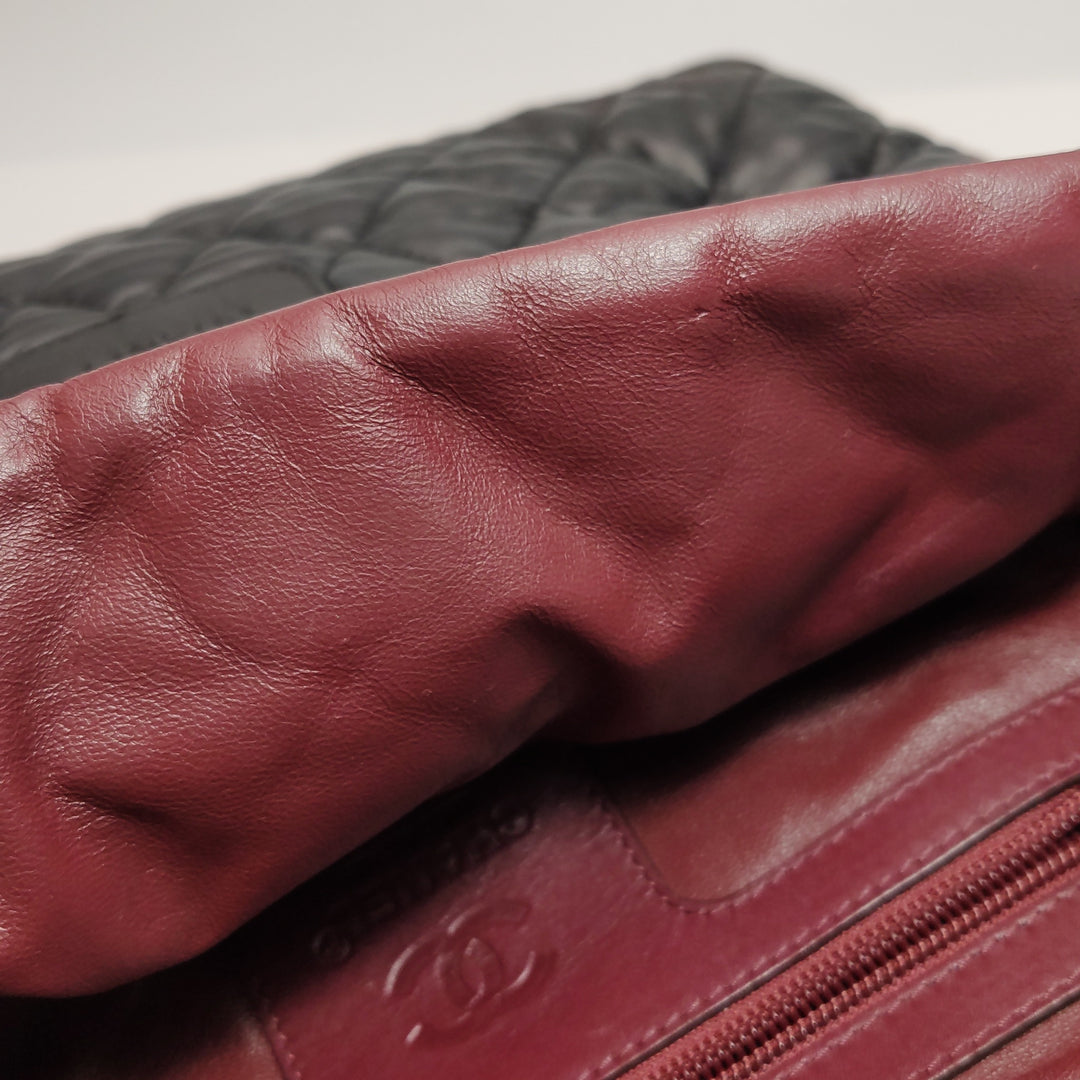 Chanel 2010 Coco Cocoon Quilted Lambskin Backpack In Black
