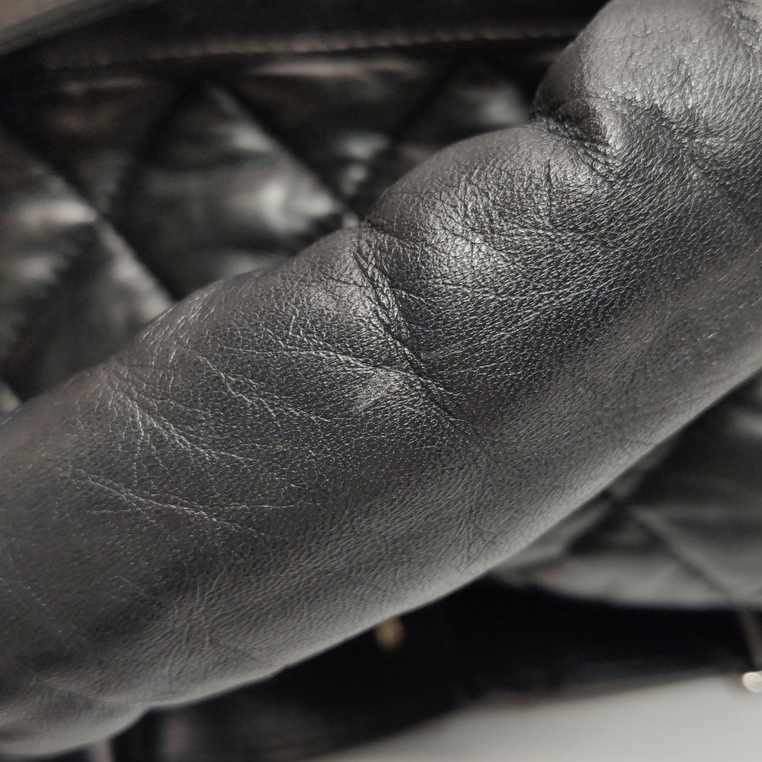 Chanel 2010 Coco Cocoon Quilted Lambskin Backpack In Black