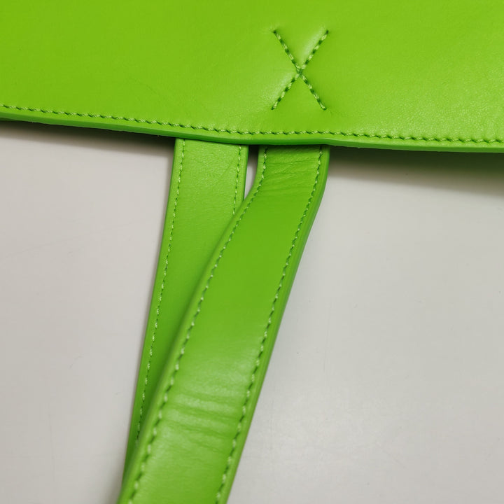 Loewe Green Puzzle Shopper Tote Bag Large