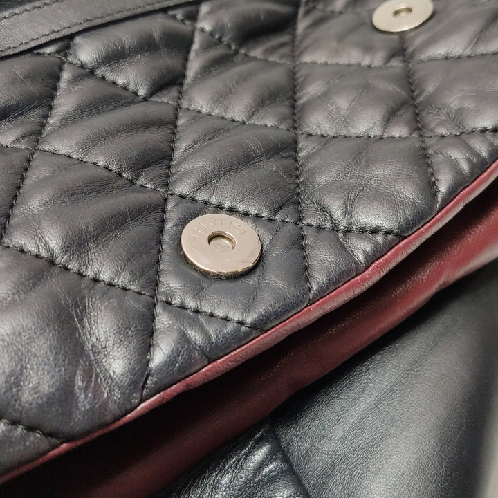 Chanel 2010 Coco Cocoon Quilted Lambskin Backpack In Black