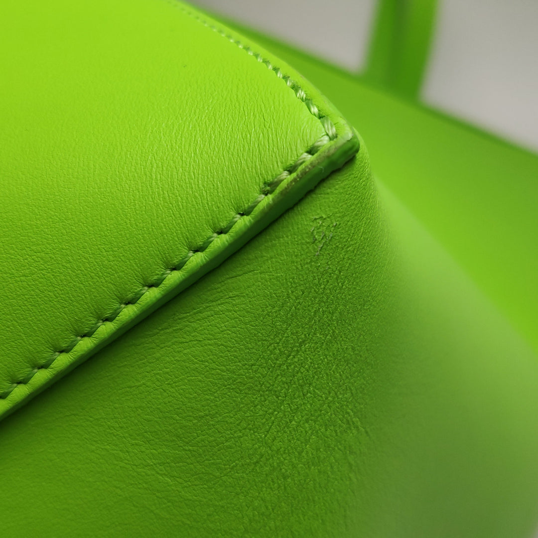 Loewe Green Puzzle Shopper Tote Bag Large
