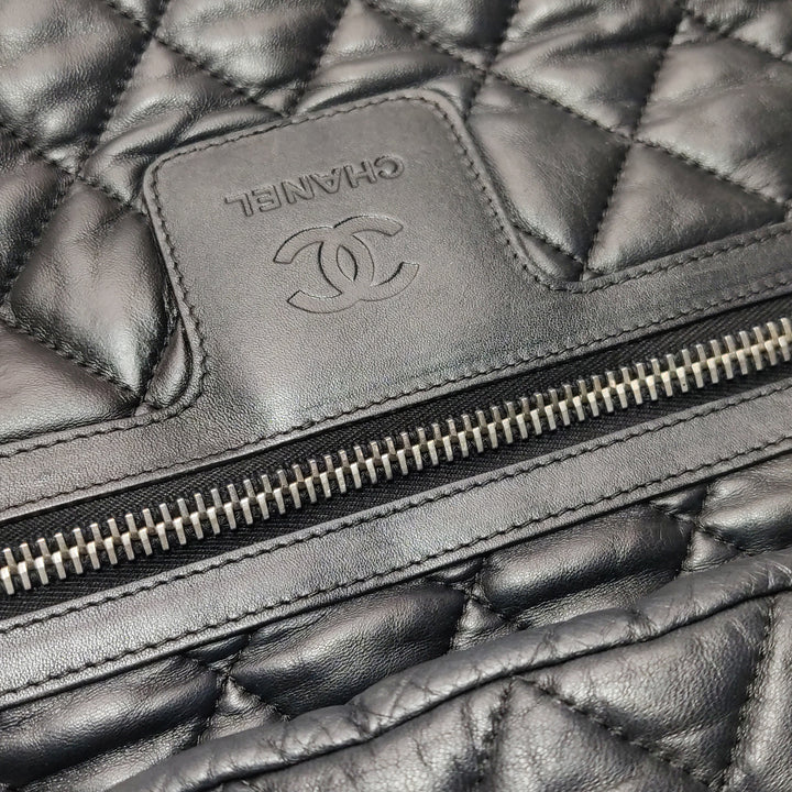 Chanel 2010 Coco Cocoon Quilted Lambskin Backpack In Black