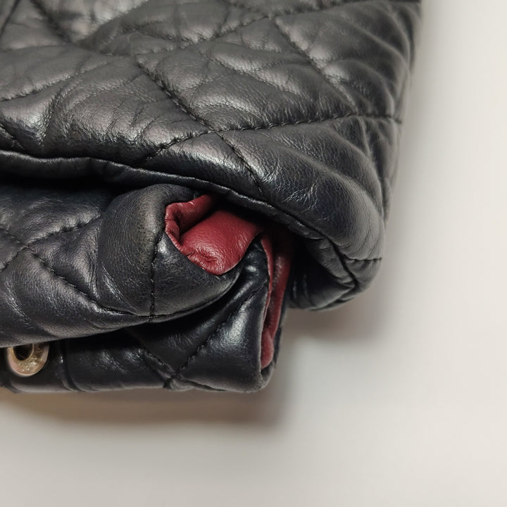 Chanel 2010 Coco Cocoon Quilted Lambskin Backpack In Black