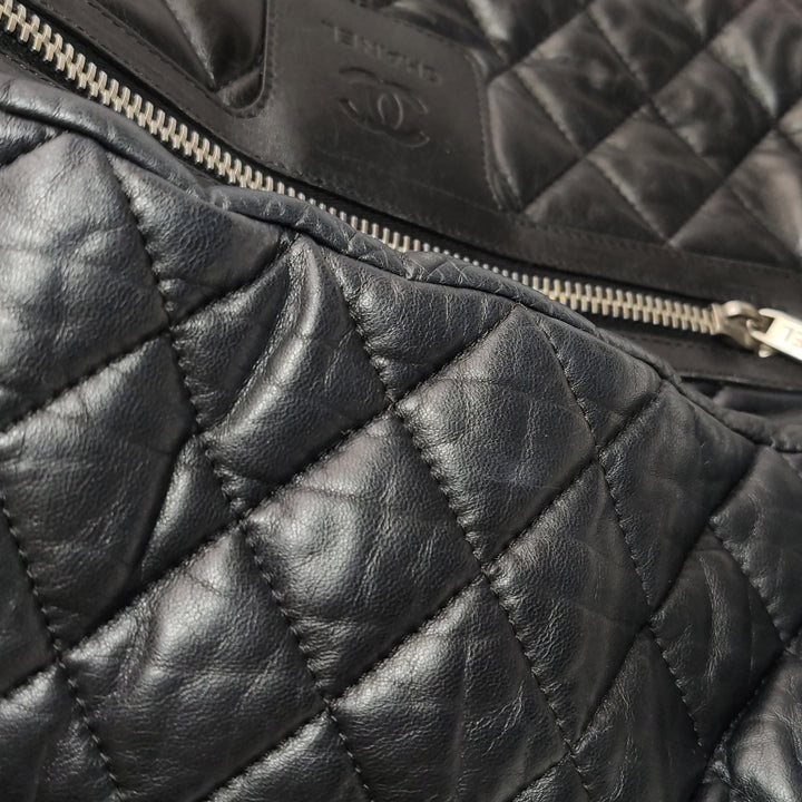 Chanel 2010 Coco Cocoon Quilted Lambskin Backpack In Black