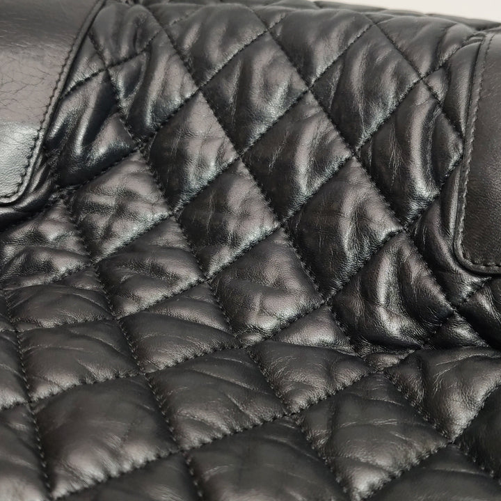 Chanel 2010 Coco Cocoon Quilted Lambskin Backpack In Black