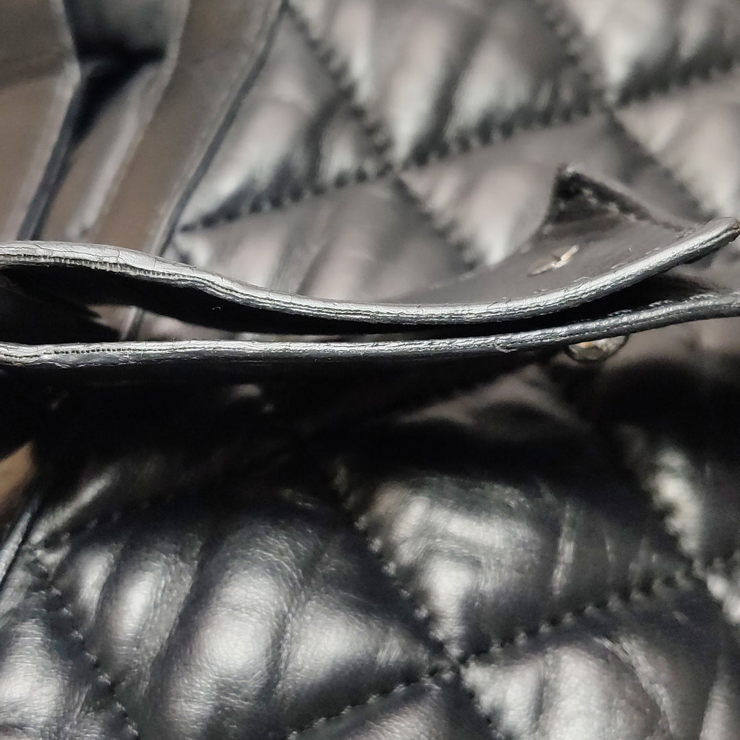 Chanel 2010 Coco Cocoon Quilted Lambskin Backpack In Black
