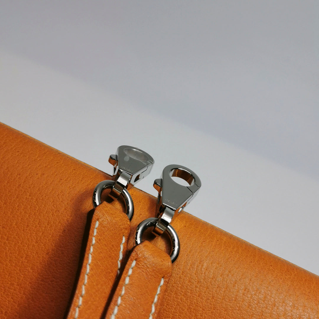 Hermes 25 Kelly Paeu de Porc Leather Toffee Colour Palladium Hardware