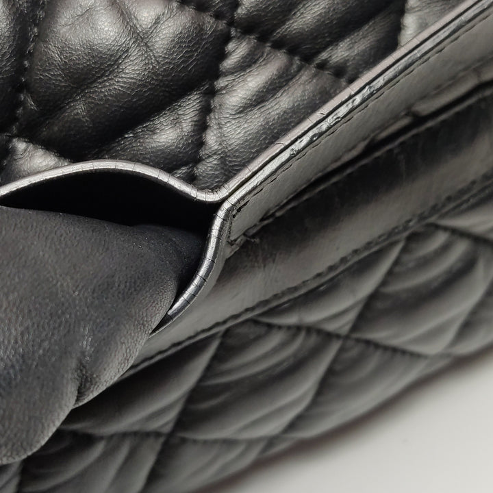 Chanel 2010 Coco Cocoon Quilted Lambskin Backpack In Black
