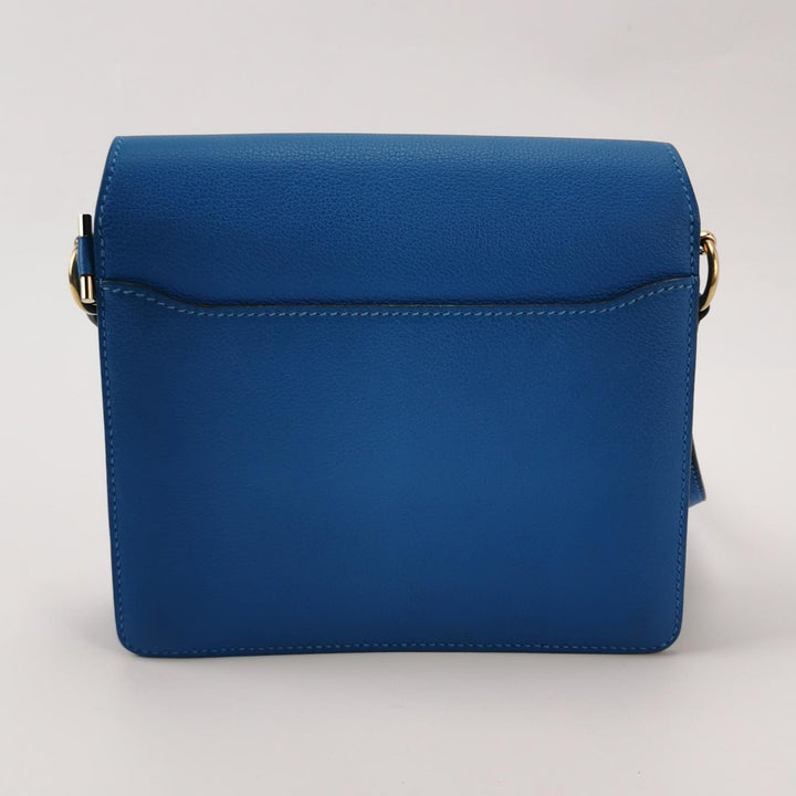 Hermes Mini Sac Roulis Evercolor T7 Bleu Hydra Gold Hardware
